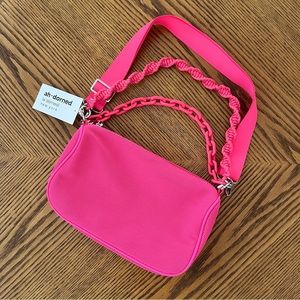 Ahdorned Crossbody Bag - Hot Pink